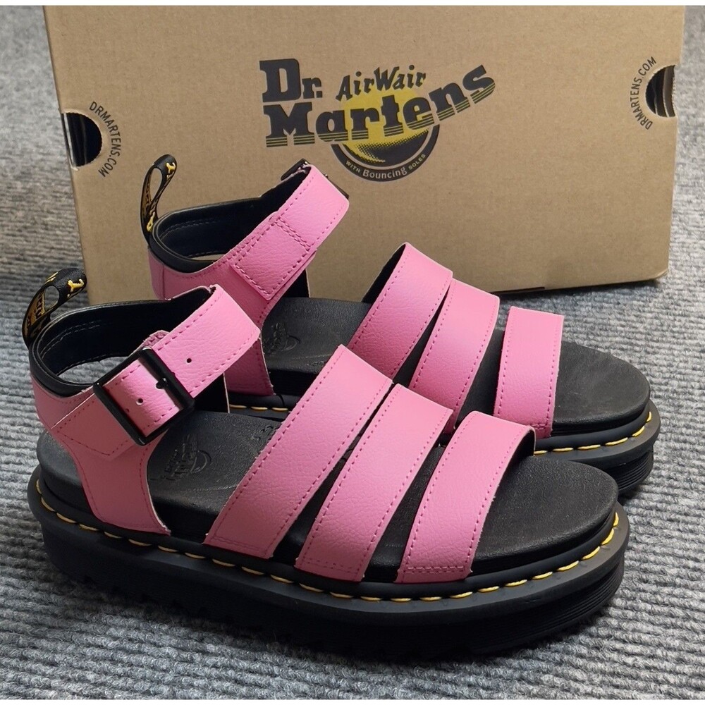 Dr Martens Docs Womens Size 8 Blaire Platform Strappy Sandals Fondant Pink NEW